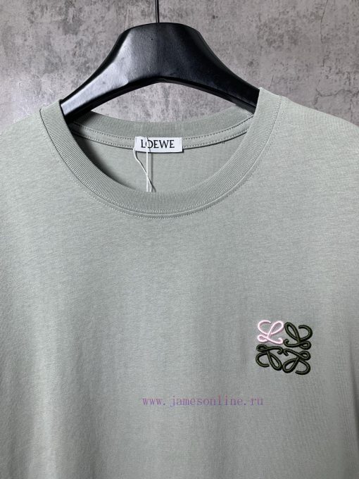 ️LOEWE * Luo YiweiLOEWE * Roewe Classic Chest Contrast Logo Short Sleeve T-shirt-Customized 260 53invfmm - Image 5