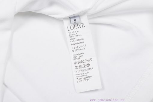 ️LOEWE * Luo YiweiLOEWE * Luoyiwei Small Flame Chest Embroidered Short Sleeve T-shirt-Customize qfr3s83e - Image 12