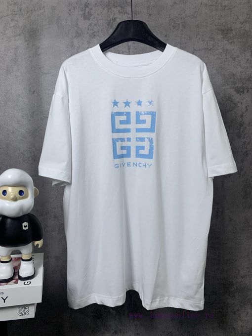 ️GIVENCHY * GivenchyGIVENCHY * Givenchy Classic Pentagram Printed Short Sleeve T-shirt-Customiz t0ffp1ca