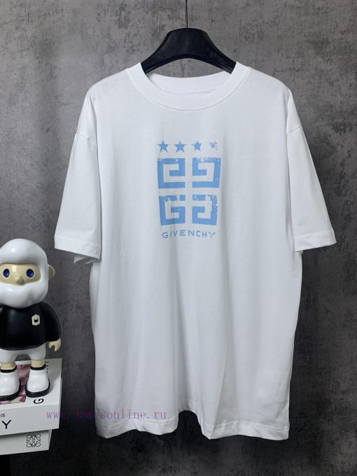 ️GIVENCHY * GivenchyGIVENCHY * Givenchy Classic Pentagram Printed Short Sleeve T-shirt-Customiz t0ffp1ca - Image 2