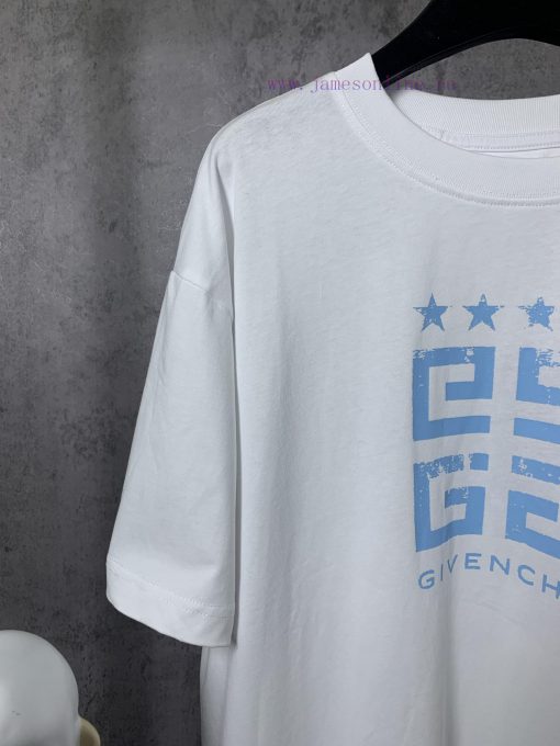 ️GIVENCHY * GivenchyGIVENCHY * Givenchy Classic Pentagram Printed Short Sleeve T-shirt-Customiz t0ffp1ca - Image 4