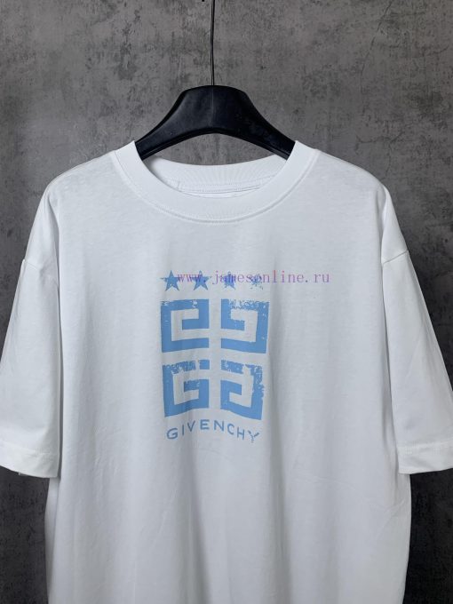 ️GIVENCHY * GivenchyGIVENCHY * Givenchy Classic Pentagram Printed Short Sleeve T-shirt-Customiz t0ffp1ca - Image 5