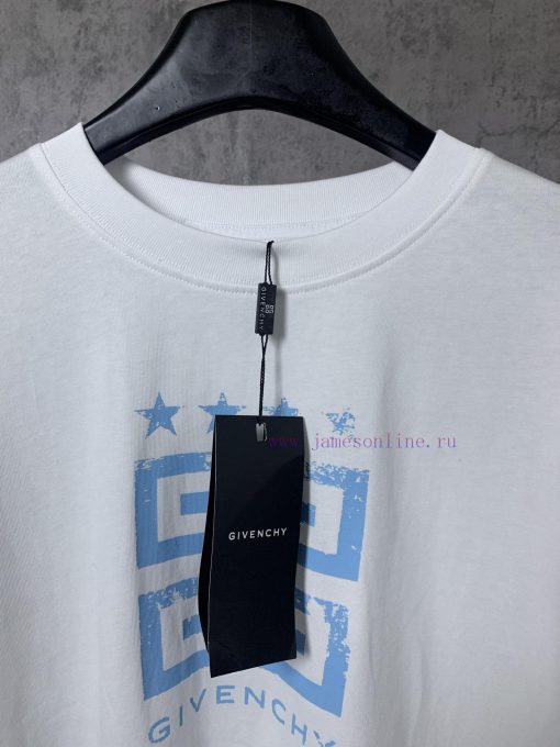 ️GIVENCHY * GivenchyGIVENCHY * Givenchy Classic Pentagram Printed Short Sleeve T-shirt-Customiz t0ffp1ca - Image 7