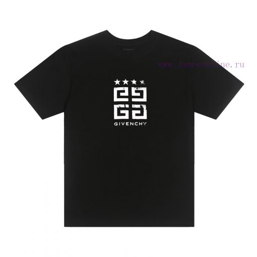 ️GIVENCHY * GivenchyGIVENCHY * Givenchy Classic Pentagram Printed Short Sleeve T-shirt-Customiz ny1nhctz