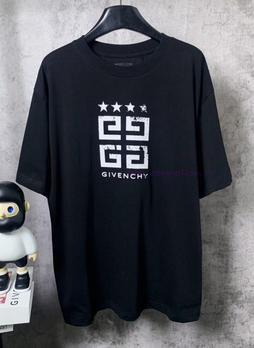 ️GIVENCHY * GivenchyGIVENCHY * Givenchy Classic Pentagram Printed Short Sleeve T-shirt-Customiz 5igfk2j0