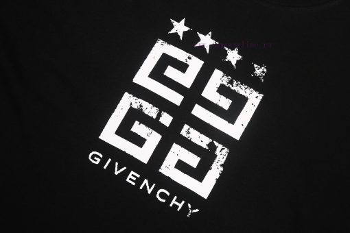 ️GIVENCHY * GivenchyGIVENCHY * Givenchy Classic Pentagram Printed Short Sleeve T-shirt-Customiz ny1nhctz - Image 5