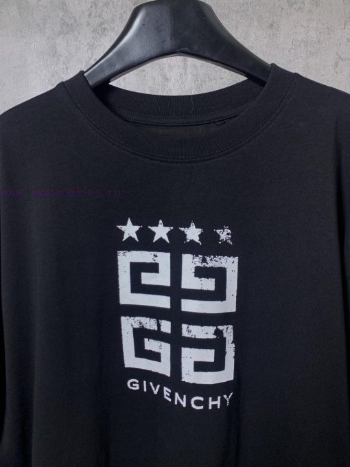 ️GIVENCHY * GivenchyGIVENCHY * Givenchy Classic Pentagram Printed Short Sleeve T-shirt-Customiz 5igfk2j0 - Image 5