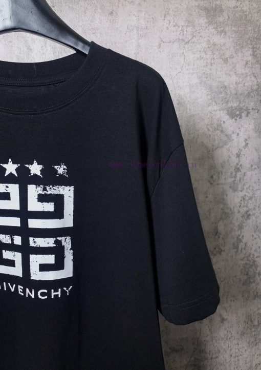 ️GIVENCHY * GivenchyGIVENCHY * Givenchy Classic Pentagram Printed Short Sleeve T-shirt-Customiz 5igfk2j0 - Image 6