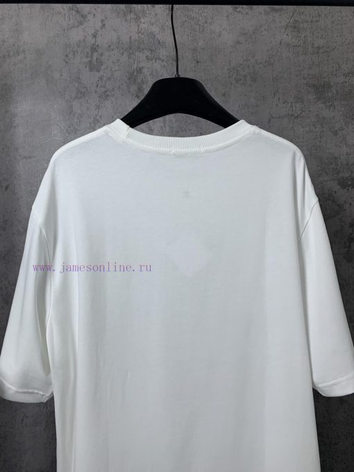 ️LOEWE * Luo YiweiLOEWE * Luo Yiwei Half Hand-painted Crow Embroidered Logo Short Sleeved T-shi eipt9xmc - Image 9