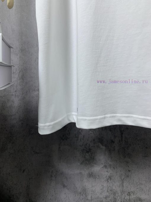 ️LOEWE * Luo YiweiLOEWE * Luo Yiwei Half Hand-painted Crow Embroidered Logo Short Sleeved T-shi eipt9xmc - Image 10