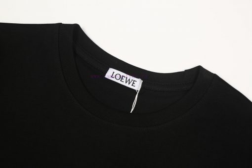 ️LOEWE * Luo YiweiLOEWE Pocket Logo Embroidered Short Sleeved T-shirt-Customized 260g 32 Count l665aa6b - Image 4