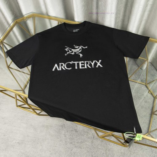 [Ayc Teryx Archaeopteryx]2025FW Short Sleeved T-shirt With Front Bird Letter Logo High-end Prin ajo109l2 - Image 2