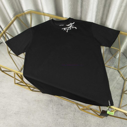 [Ayc Teryx Archaeopteryx]2025FW Short Sleeved T-shirt With Front Bird Letters And Back Foam Log 1u04u0xz