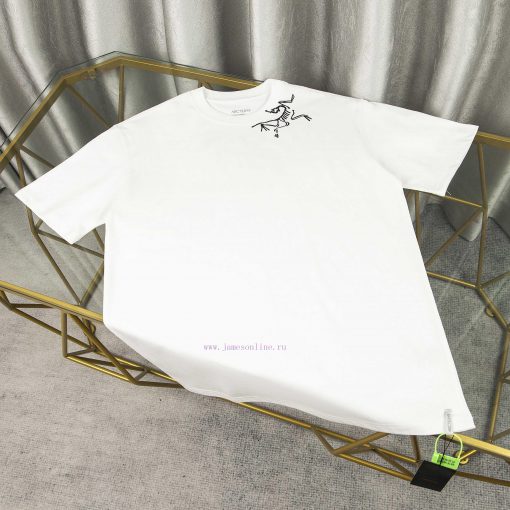 [Ayc Teryx Archaeopteryx]2025FW Short Sleeved T-shirt With Front Bird Letters And Back Foam Log fwokwcqp - Image 2