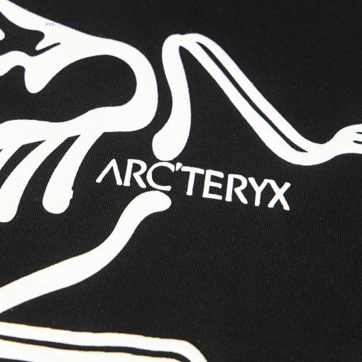 [Ayc Teryx Archaeopteryx]2025FW Short Sleeved T-shirt With Front Bird Letters And Back Foam Log 1u04u0xz - Image 5