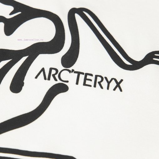 [Ayc Teryx Archaeopteryx]2025FW Short Sleeved T-shirt With Front Bird Letters And Back Foam Log fwokwcqp - Image 8