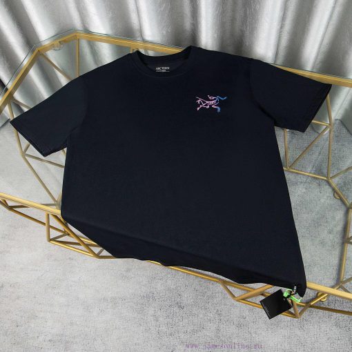 [Ayc Teryx Archaeopteryx]2025FW Short Sleeved T-shirt Front Bird Letter Logo Premium Gradient P 0udztn6z
