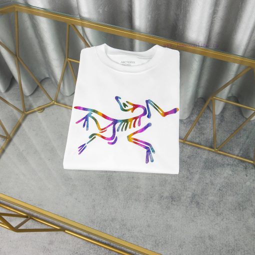 [Ayc Teryx Archaeopteryx]2025FW Short Sleeved T-shirt Front Bird Letter Logo Premium Gradient P ng0edguz - Image 4