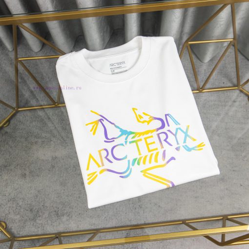 [Ayc Teryx Archaeopteryx]2024 FW Short Sleeved T-shirt With Bird Letter Logo Gradient Print Hig cqck4lr0 - Image 4