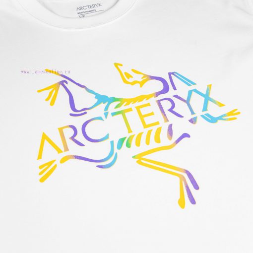 [Ayc Teryx Archaeopteryx]2024 FW Short Sleeved T-shirt With Bird Letter Logo Gradient Print Hig cqck4lr0 - Image 5