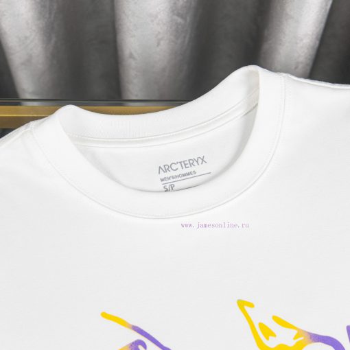 [Ayc Teryx Archaeopteryx]2024 FW Short Sleeved T-shirt With Bird Letter Logo Gradient Print Hig cqck4lr0 - Image 8