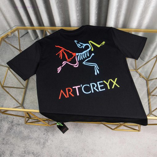 [Ayc Teryx Archaeopteryx]2025FW Short Sleeved T-shirt With Bird Letter Logo High-end Color Prin hk7p42f2 - Image 3