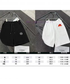 High Quality LOEWE Classic Element Printed Shorts Exquisite Printing Technology Fabric Made Of 2sg0xz0k