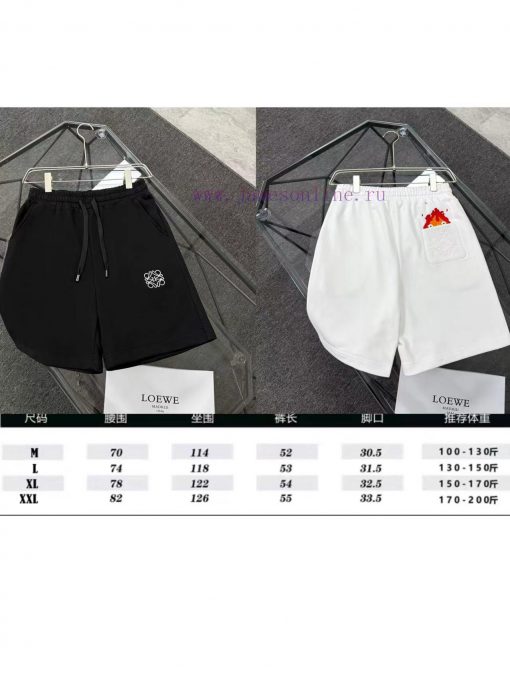 High Quality LOEWE Classic Element Printed Shorts Exquisite Printing Technology Fabric Made Of 2sg0xz0k
