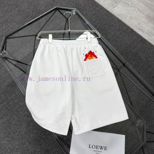 High Quality LOEWE Classic Element Printed Shorts Exquisite Printing Technology Fabric Made Of plj5bucg - Image 3