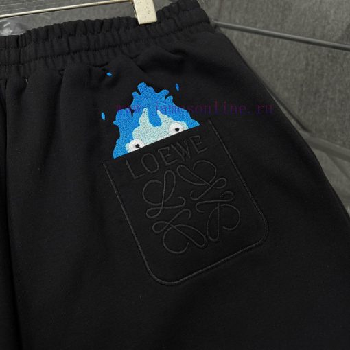 High Quality LOEWE Classic Element Printed Shorts Exquisite Printing Technology Fabric Made Of cuhbmidu - Image 4