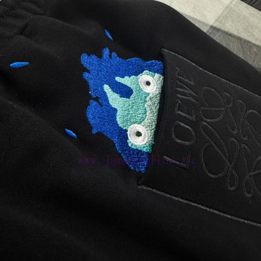 High Quality LOEWE Classic Element Printed Shorts Exquisite Printing Technology Fabric Made Of nlsreabh - Image 6