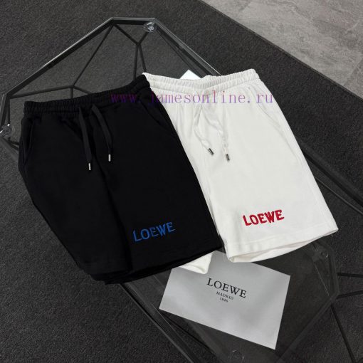 High Quality LOEWE Classic Element Printed Shorts Exquisite Printing Technology Fabric Made Of nlsreabh - Image 12