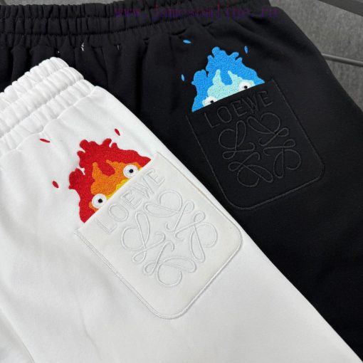 High Quality LOEWE Classic Element Printed Shorts Exquisite Printing Technology Fabric Made Of cuhbmidu - Image 12