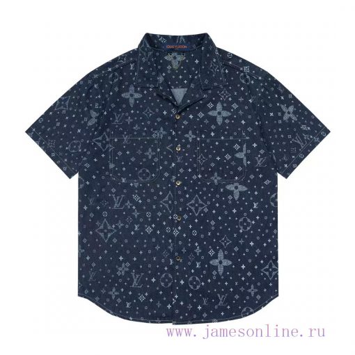 Arrived The Next DayLouis Vuitton25ss Early Spring New Light Luxury Unisex Denim ShirtHeavy Dut bck9izmu - Image 2