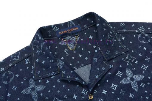 Arrived The Next DayLouis Vuitton25ss Early Spring New Light Luxury Unisex Denim ShirtHeavy Dut bck9izmu - Image 5