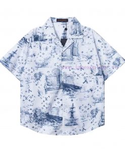 Arrived The Next DayLouis Vuitton25ss Early Spring New Light Luxury Unisex Woven Silk Shirt Set 80n0pzsb