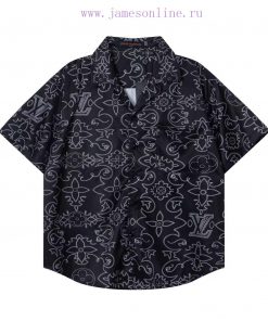 Arrived The Next DayLouis Vuitton25ss Early Spring New Light Luxury Unisex Woven Silk Shirt Set db8hzhn2