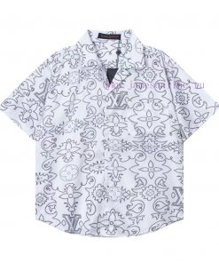 Arrived The Next DayLouis Vuitton25ss Early Spring New Light Luxury Unisex Woven Silk Shirt Set zu4rw96w