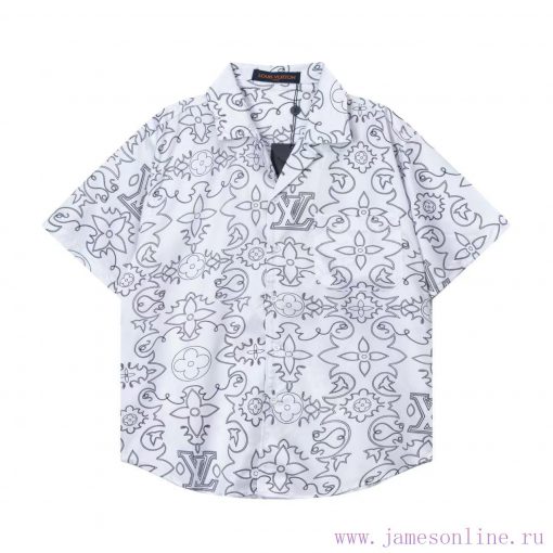 Arrived The Next DayLouis Vuitton25ss Early Spring New Light Luxury Unisex Woven Silk Shirt Set zu4rw96w - Image 2