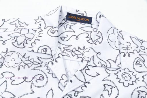 Arrived The Next DayLouis Vuitton25ss Early Spring New Light Luxury Unisex Woven Silk Shirt Set zu4rw96w - Image 4