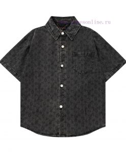 Arrived The Next DayLouis Vuitton25ss Early Spring New Light Luxury Unisex Denim ShirtHeavy Dut 52v792ru