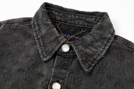 Arrived The Next DayLouis Vuitton25ss Early Spring New Light Luxury Unisex Denim ShirtHeavy Dut 52v792ru - Image 3