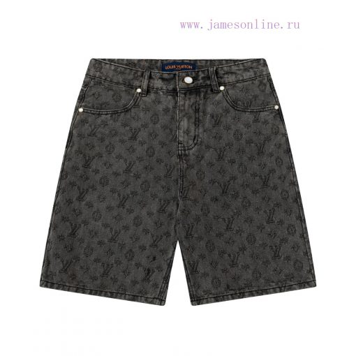 Arrived The Next DayLouis Vuitton25ss Early Spring New Light Luxury Unisex Denim ShortsHeavy Du nzmtfc8a - Image 2