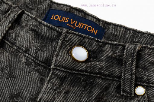 Arrived The Next DayLouis Vuitton25ss Early Spring New Light Luxury Unisex Denim ShortsHeavy Du nzmtfc8a - Image 4
