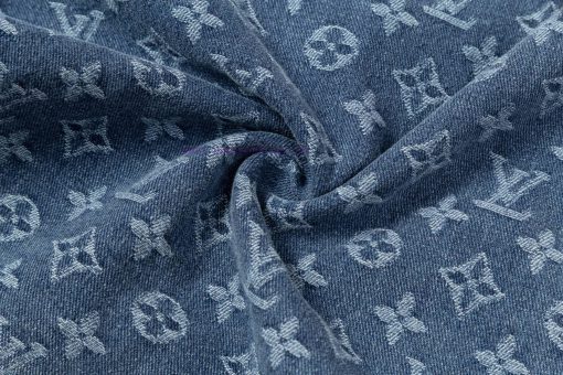 Arrived The Next DayLouis Vuitton25SS Dark Pattern Full Printed Jacquard Denim Short Sleeved Sh awkl387z - Image 8