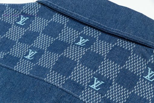 Arrived The Next DayLouis Vuitton25SS Dark Pattern Full Printed Jacquard Checkerboard Denim Sho 9qtygdgt - Image 7