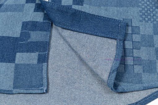 Arrived The Next DayLouis Vuitton25SS Dark Pattern Full Printed Jacquard Checkerboard Denim Sho 9qtygdgt - Image 8