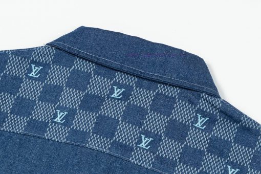 Arrived The Next DayLouis Vuitton25SS Dark Pattern Full Printed Jacquard Checkerboard Denim Sho 9qtygdgt - Image 9