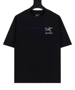 Arc'teryx Ancestral Bird ARC25SS Back Printed Logo Short Sleeve T-shirt Is Made Of 60 Double St wlk9mq7l