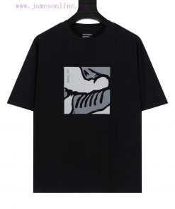 Arc'teryx Ancestor ARC25SS Chest Printed Logo Short Sleeved T-shirt Is Made Of 60 Double Strand eeum02sk